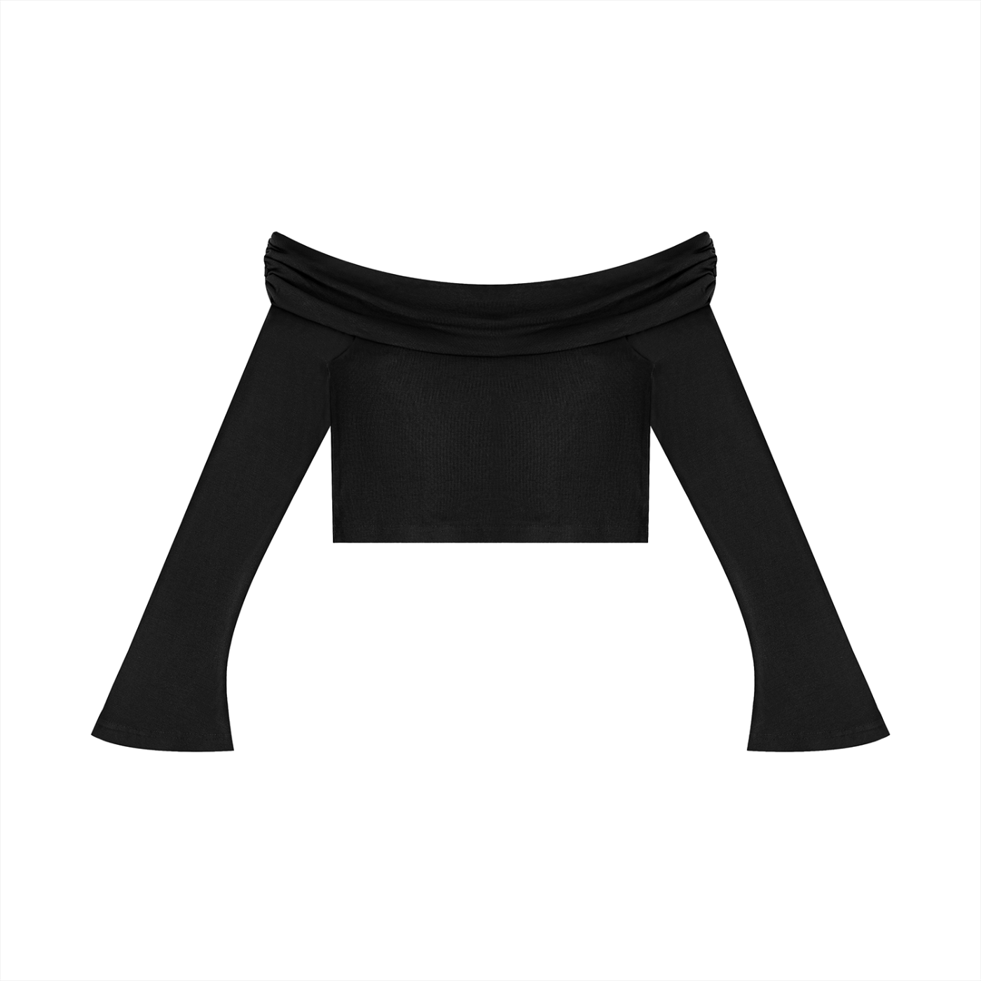 Ventra Off-the-Shoulder Sleeve Crop T-Shirt