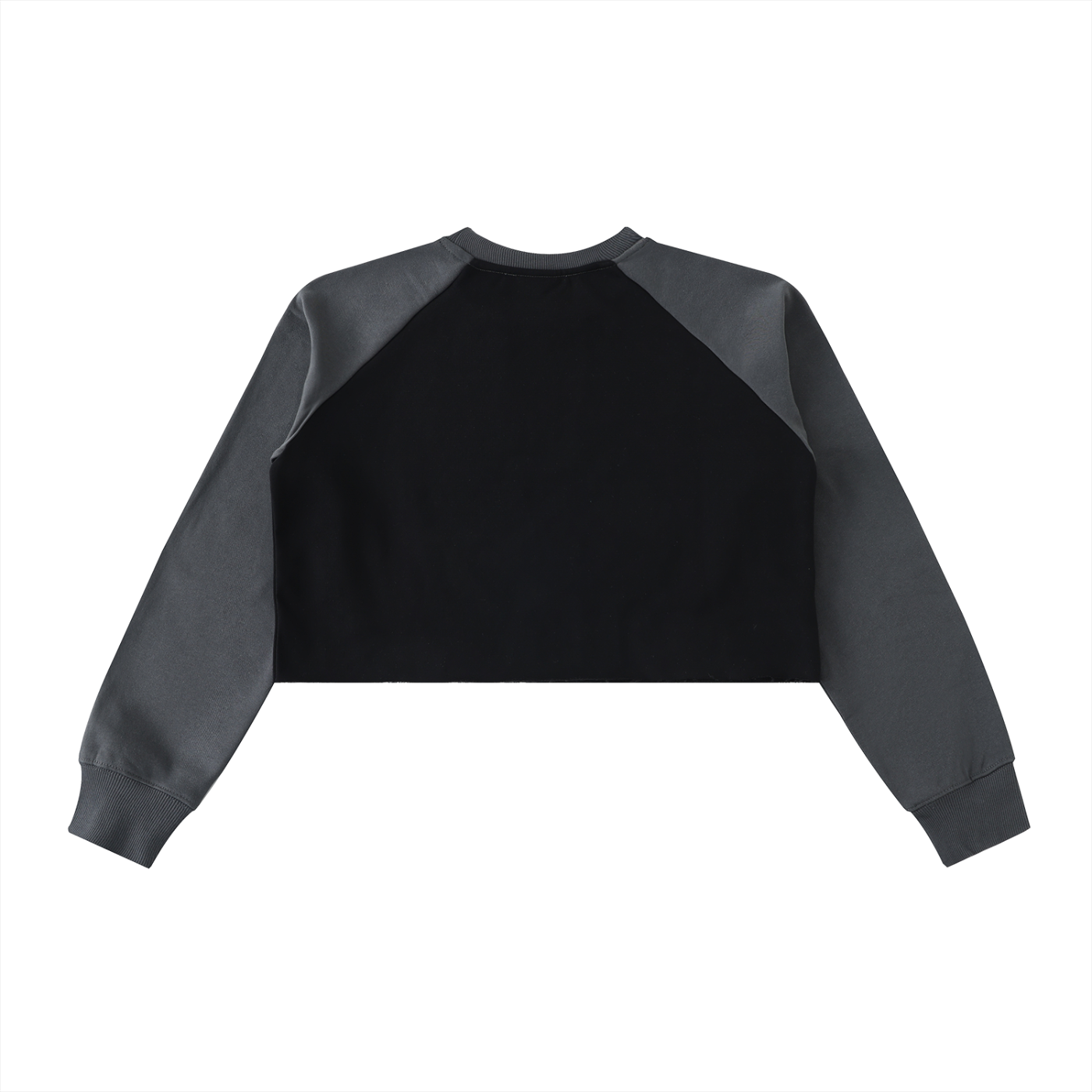 Ventra Raw-Hem Color-Block Crop Sweatshirt
