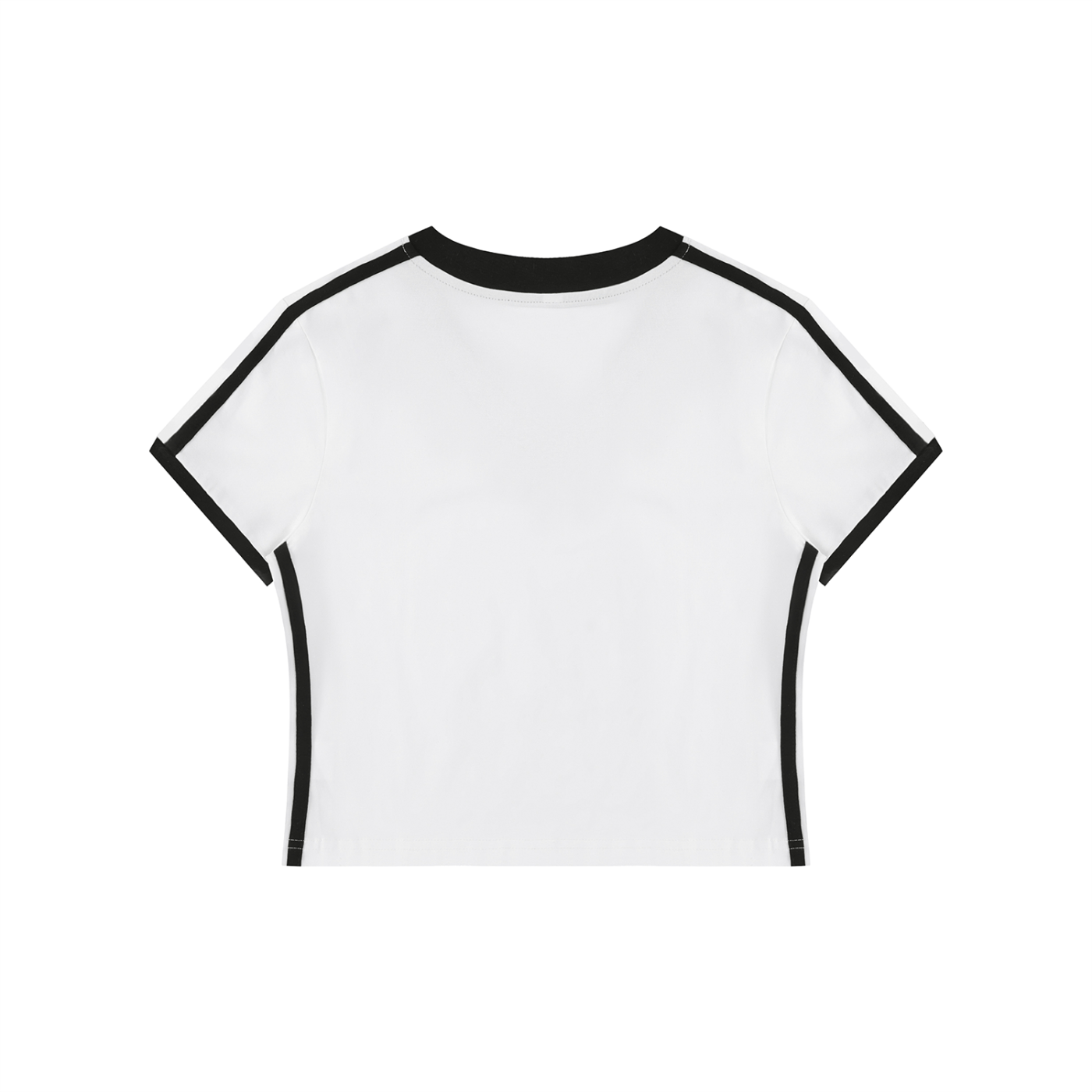 Ventra Retro Binding V-Neck Crop T-Shirt
