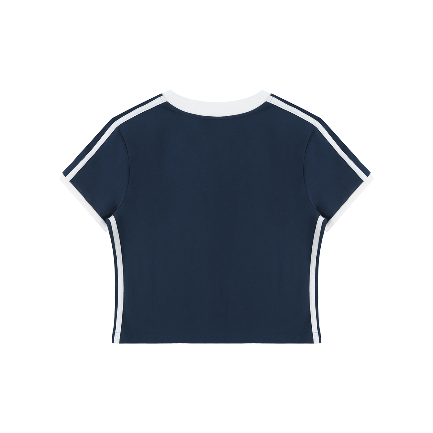 Ventra Retro Binding V-Neck Crop T-Shirt