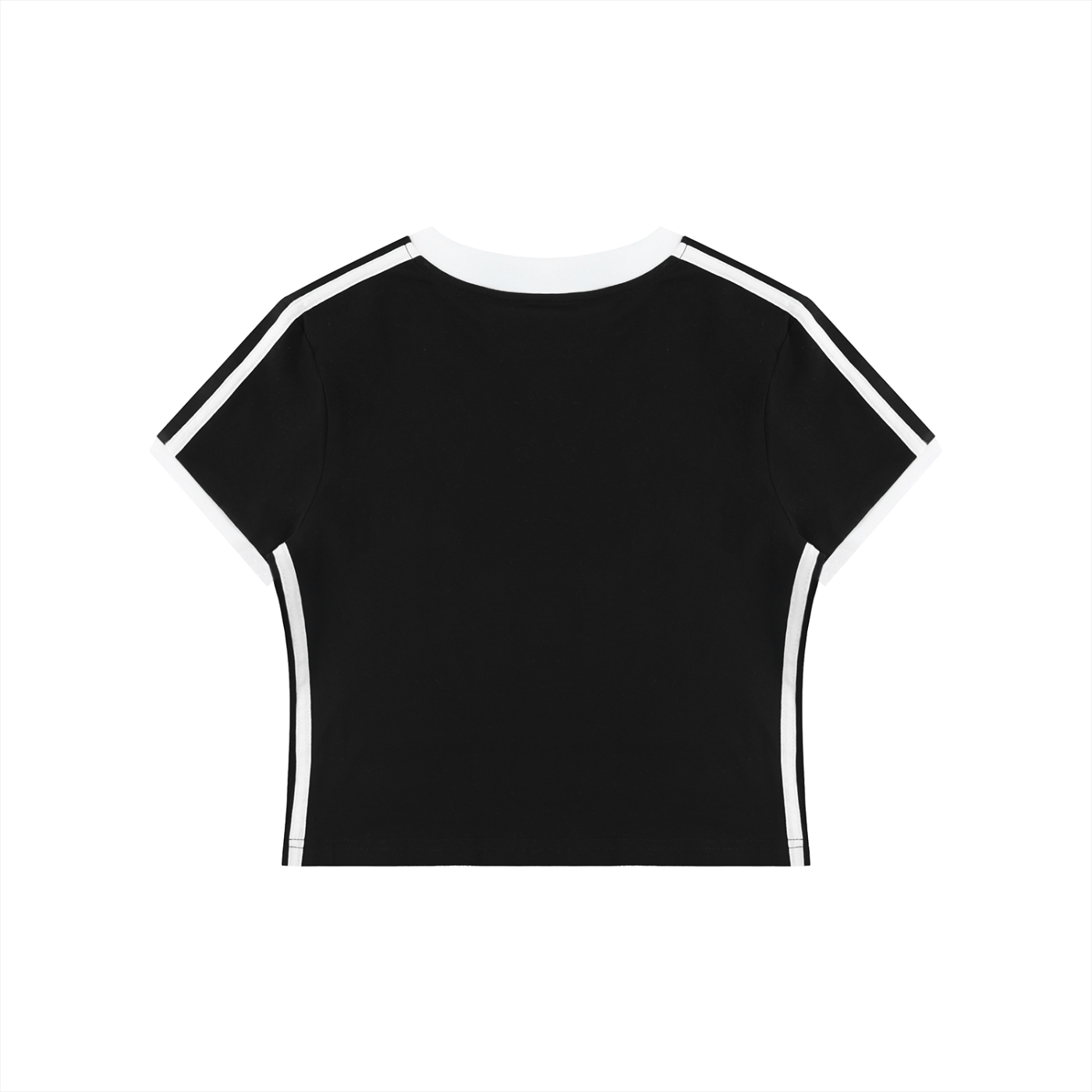 Ventra Retro Binding V-Neck Crop T-Shirt