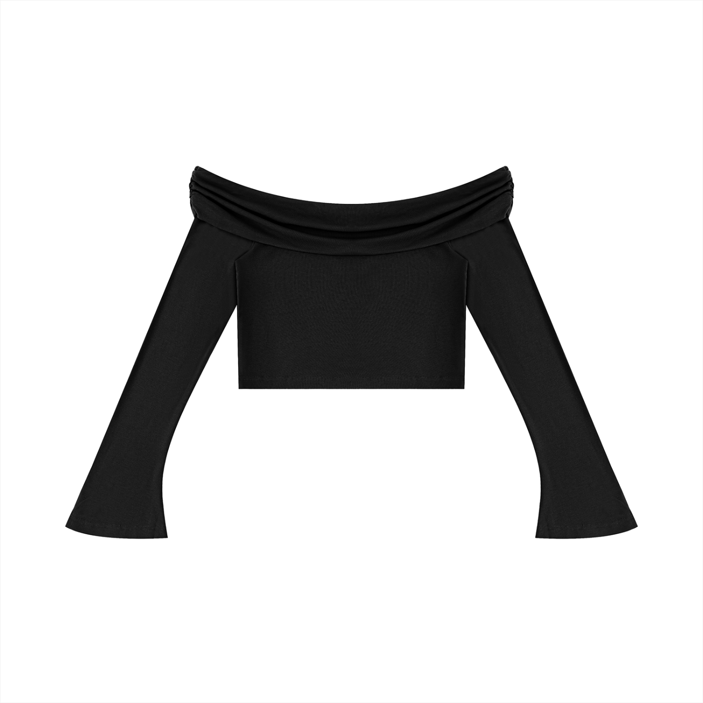 Ventra Off-the-Shoulder Sleeve Crop T-Shirt