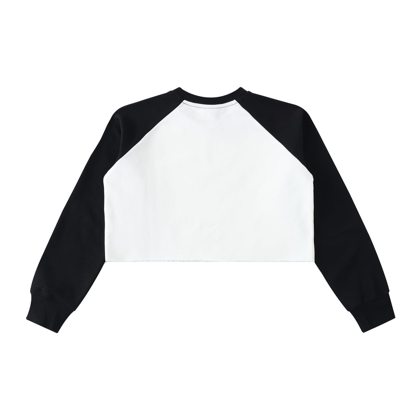 Ventra Raw-Hem Color-Block Crop Sweatshirt
