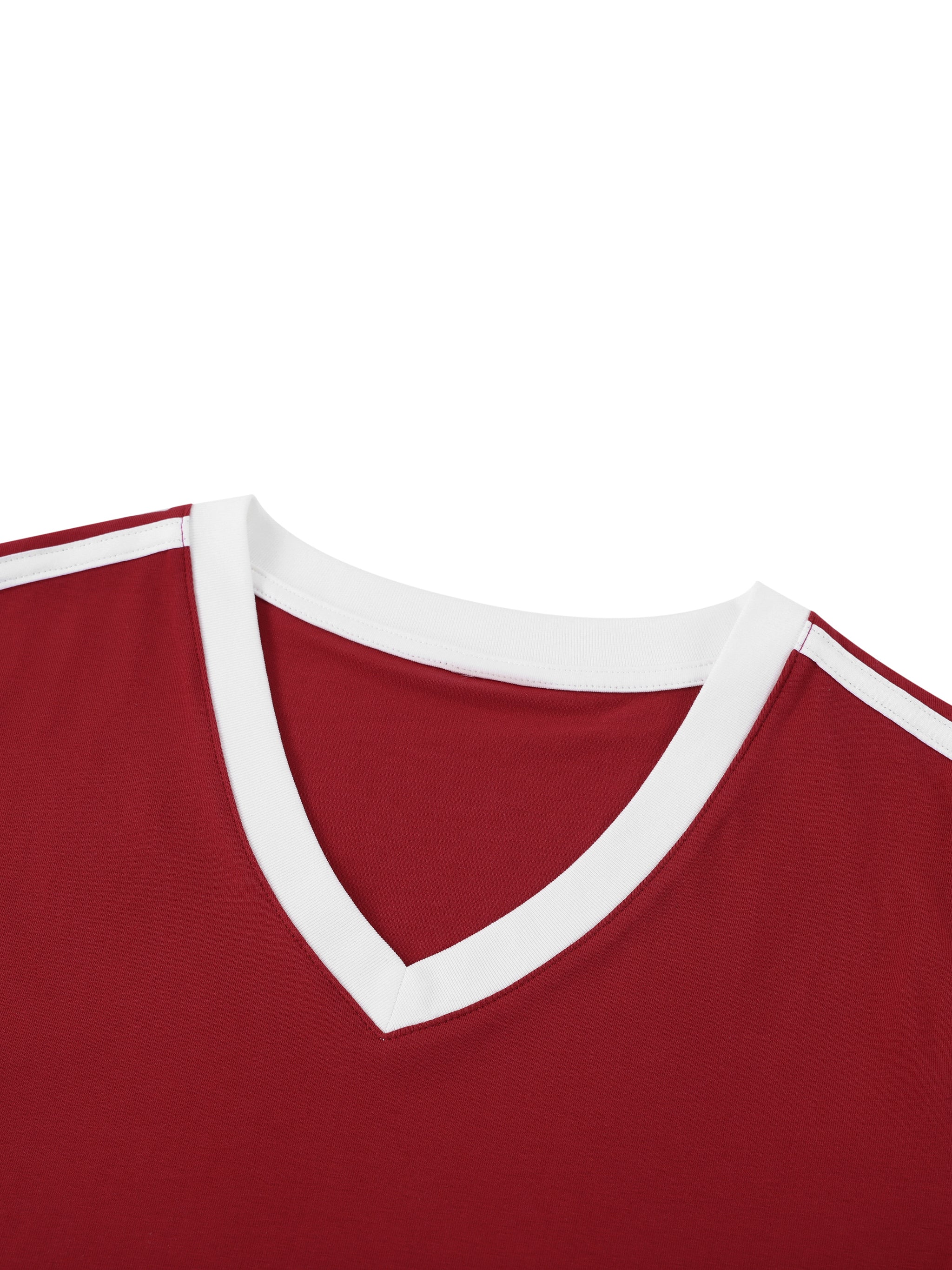 Ventra Retro Binding V-Neck Crop T-Shirt