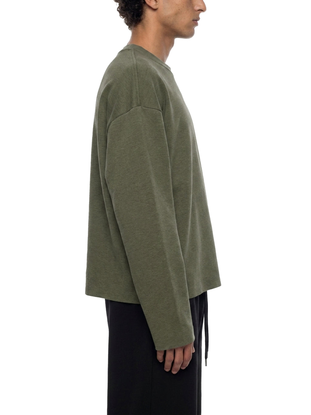 Unisex Vintage Wash Boxy  Waffle Raw Edge T-Shirt